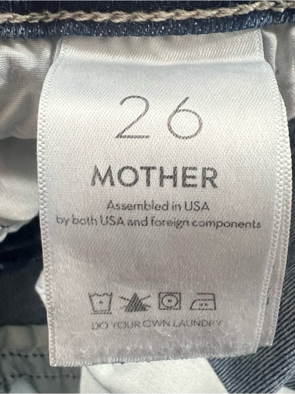 Mother Insider Crop Step Fray Jeans 26 Blue Raw Hem Kick Flare - Picture 6 of 14